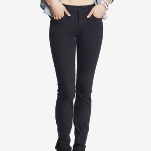 Black mid-rise skinny Express jeans. Sz 10S